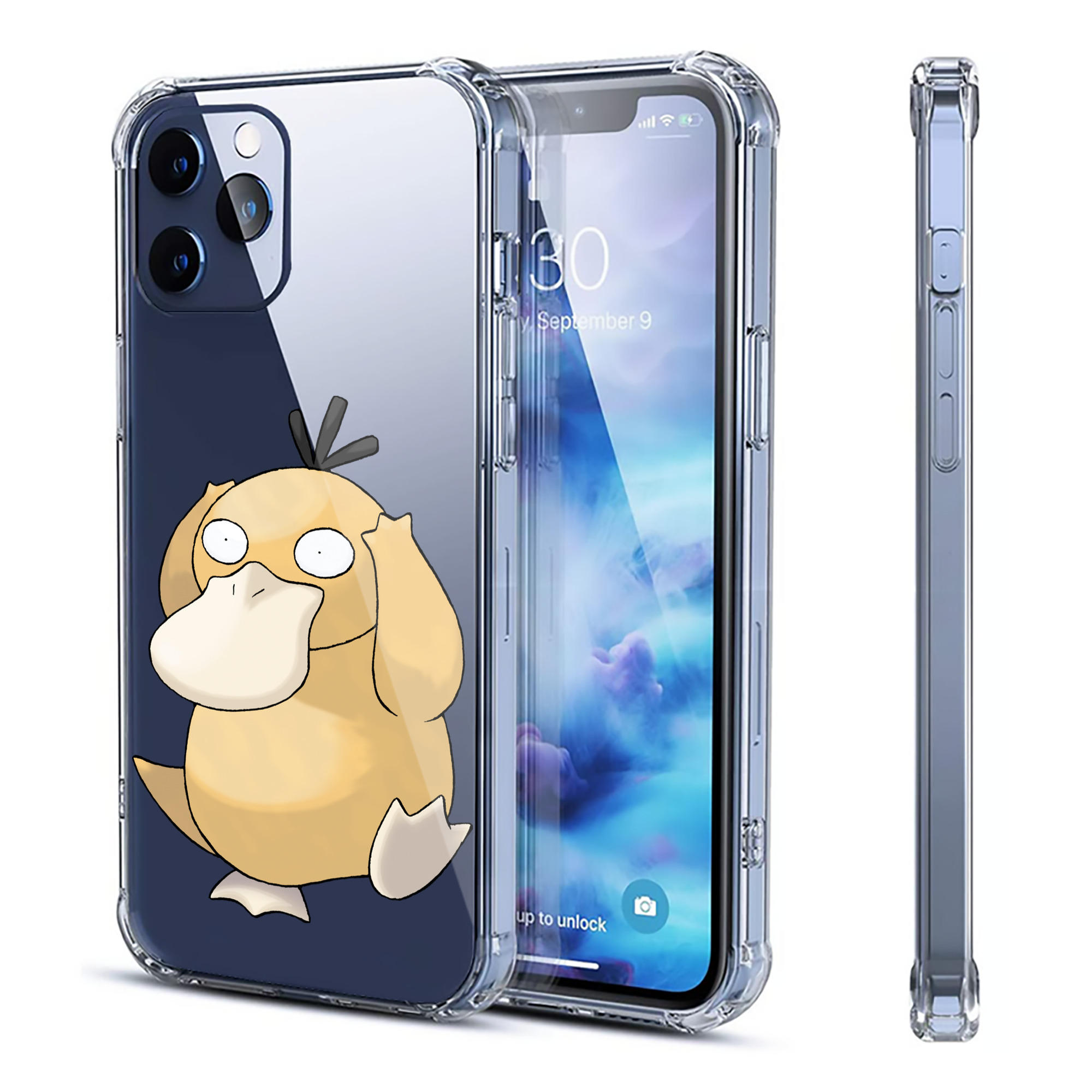 （画像用） ポケットモンスター Pokémon 【iPhone 12シリーズ対応】透明スマホケース（クリアソフトケース）